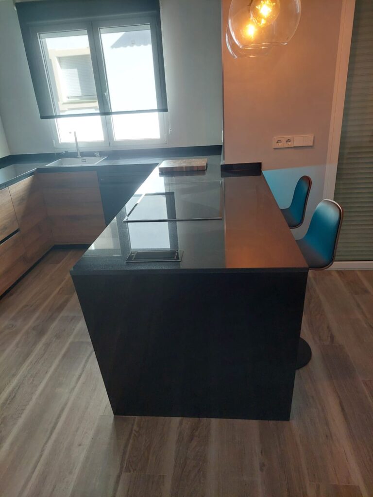 Encimera de granito negro